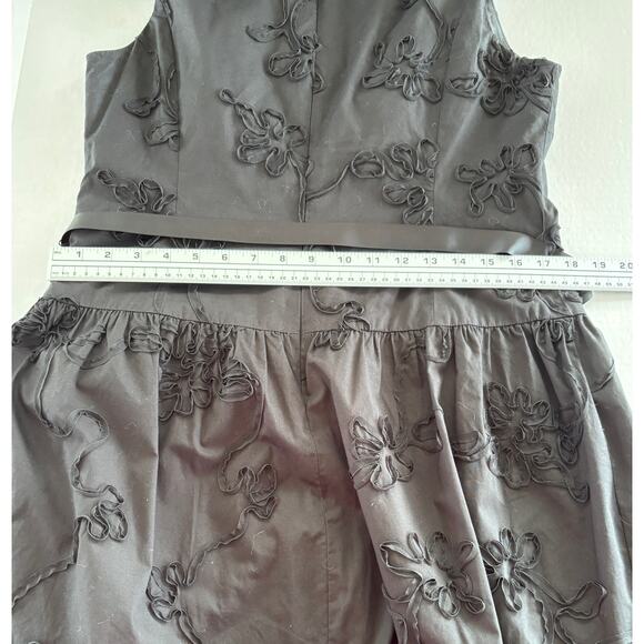 Jones‎ New York Women’s Black Ribbon Embellished Cocktail Party Dress Size 10 - Picture 7 of 9